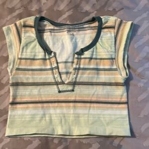 Out from Under Cropped Shirt